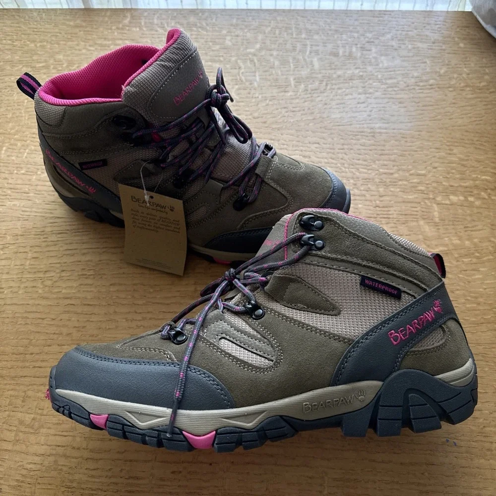 Nwt Bearpaw  Womens Boots Corsica Taupe Waterproof  Never Wet 360 Wide 12